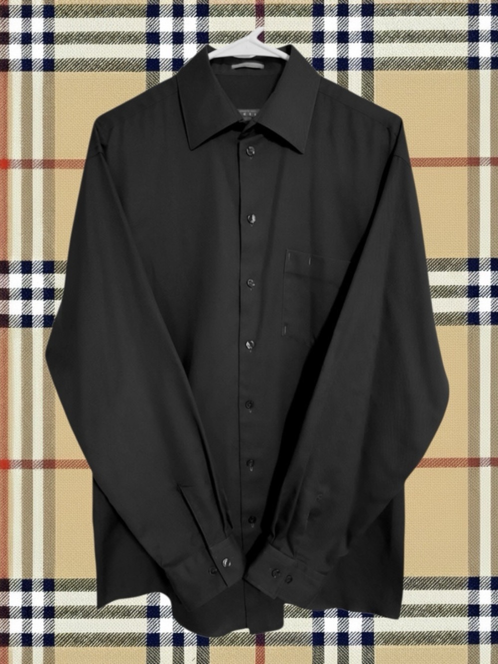 Kenneth Cole Reaction Classic Goth Dark Academia Quiet Luxury Minimalist Shirt M